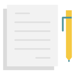 Notizen Stift flaches Symbol PNG-Design