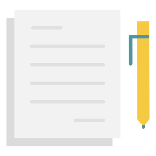 Notes pen flat icon PNG Design