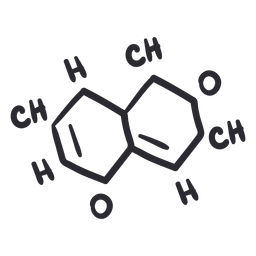 Organic Molecules Stroke PNG & SVG Design For T-Shirts