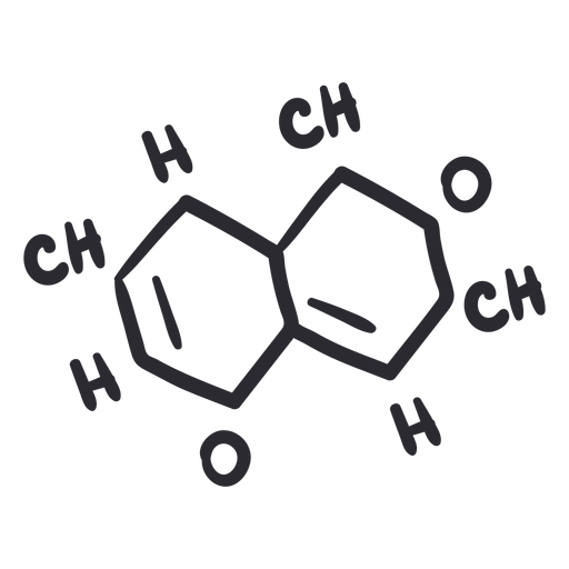 Trazo de moléculas orgánicas - Descargar PNG/SVG transparente