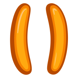 Pontuação de parênteses brilhante Desenho PNG