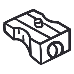 Golpe sacapuntas Diseño PNG