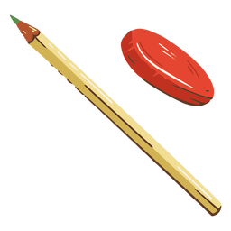 Pencil rubber school illustration Pencil rubber school illustration