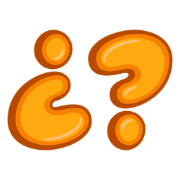 Question marks punctuation glossy PNG Design