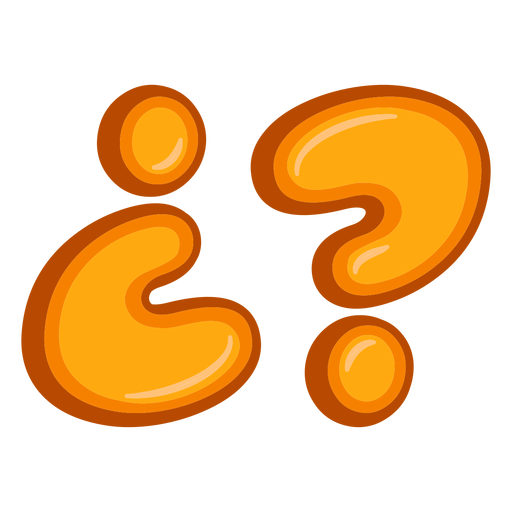 Question marks punctuation glossy PNG Design
