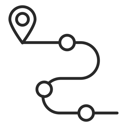 Icono de trazo de carretera Diseño PNG