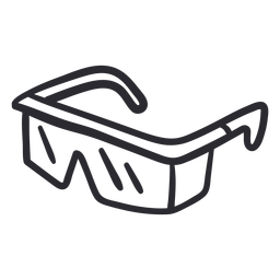 Schutzbrillenhub PNG-Design