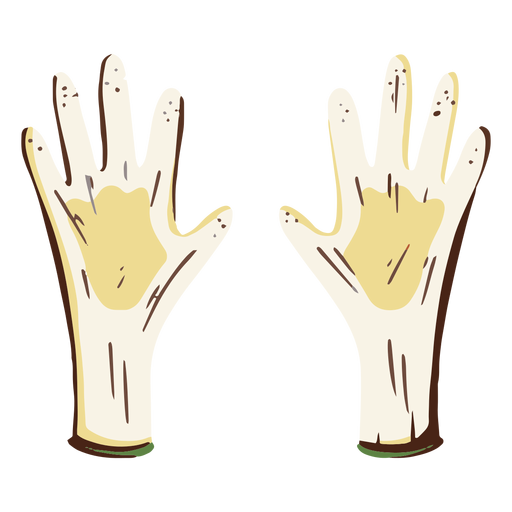 Safety gloves illustration PNG Design