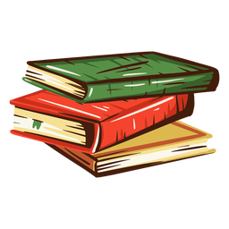 Schulbücher stapeln Illustration PNG-Design