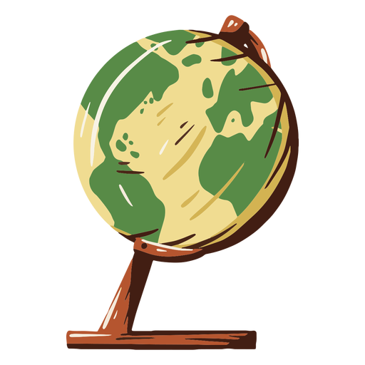 Ilustración de globo escolar Diseño PNG