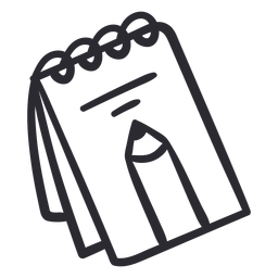 Curso de caderno escolar Desenho PNG