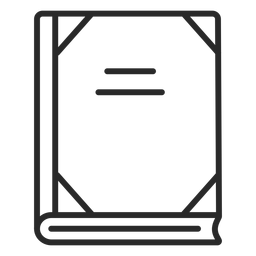 School notebook stroke icon PNG Design