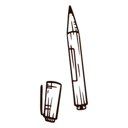 School pen hand drawn PNG Design