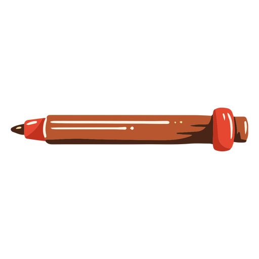 Ilustração de marcador vermelho escolar Desenho PNG