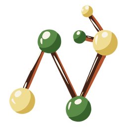 Science molecules illustration PNG Design