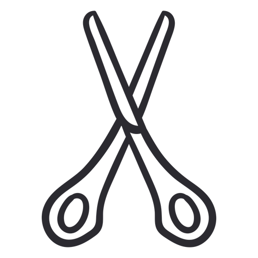 Scissors school stroke PNG Design
