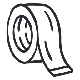 Trazo de cinta simple Diseño PNG