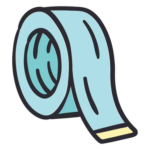 Scotch tape stroke color Transparent PNG & SVG vector file