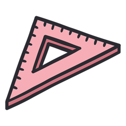 Definir cor do traço da régua quadrada Desenho PNG