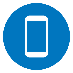Blaues Smartphone-Symbol PNG-Design
