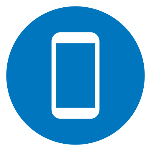 Icono de smartphone azul - Descargar PNG/SVG transparente