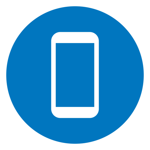 Cell Phone Icon Png Blue