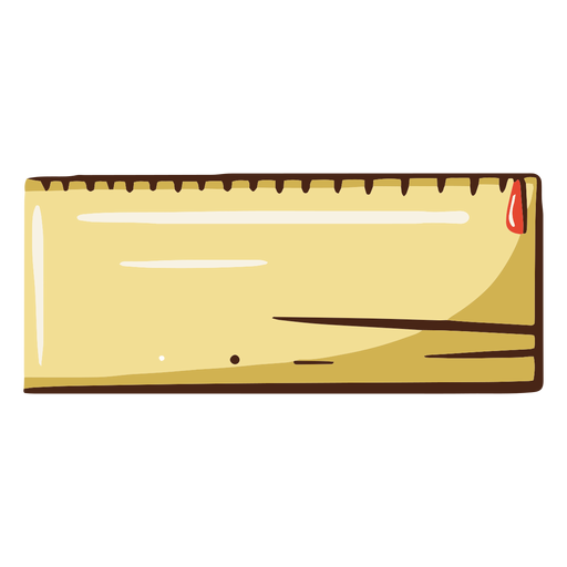 Square pencil case illustration PNG Design