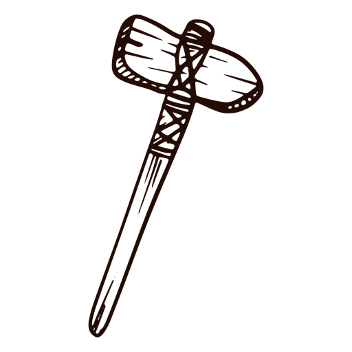 Stone axe hand drawn PNG Design