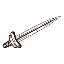 Dibujado a mano espada Diseño PNG Transparent PNG