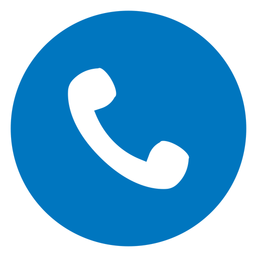 Telephone handset blue icon - Transparent PNG & SVG vector file