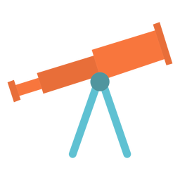 Icono plano del dispositivo telescopio Transparent PNG