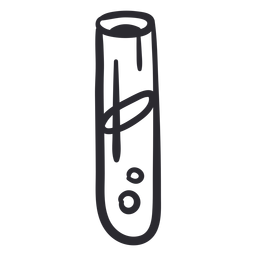 Curso do tubo de ensaio Desenho PNG