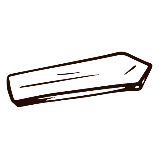 Doodle de flecha de madeira Desenho PNG