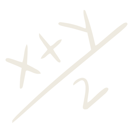 X plus y doodle PNG Design