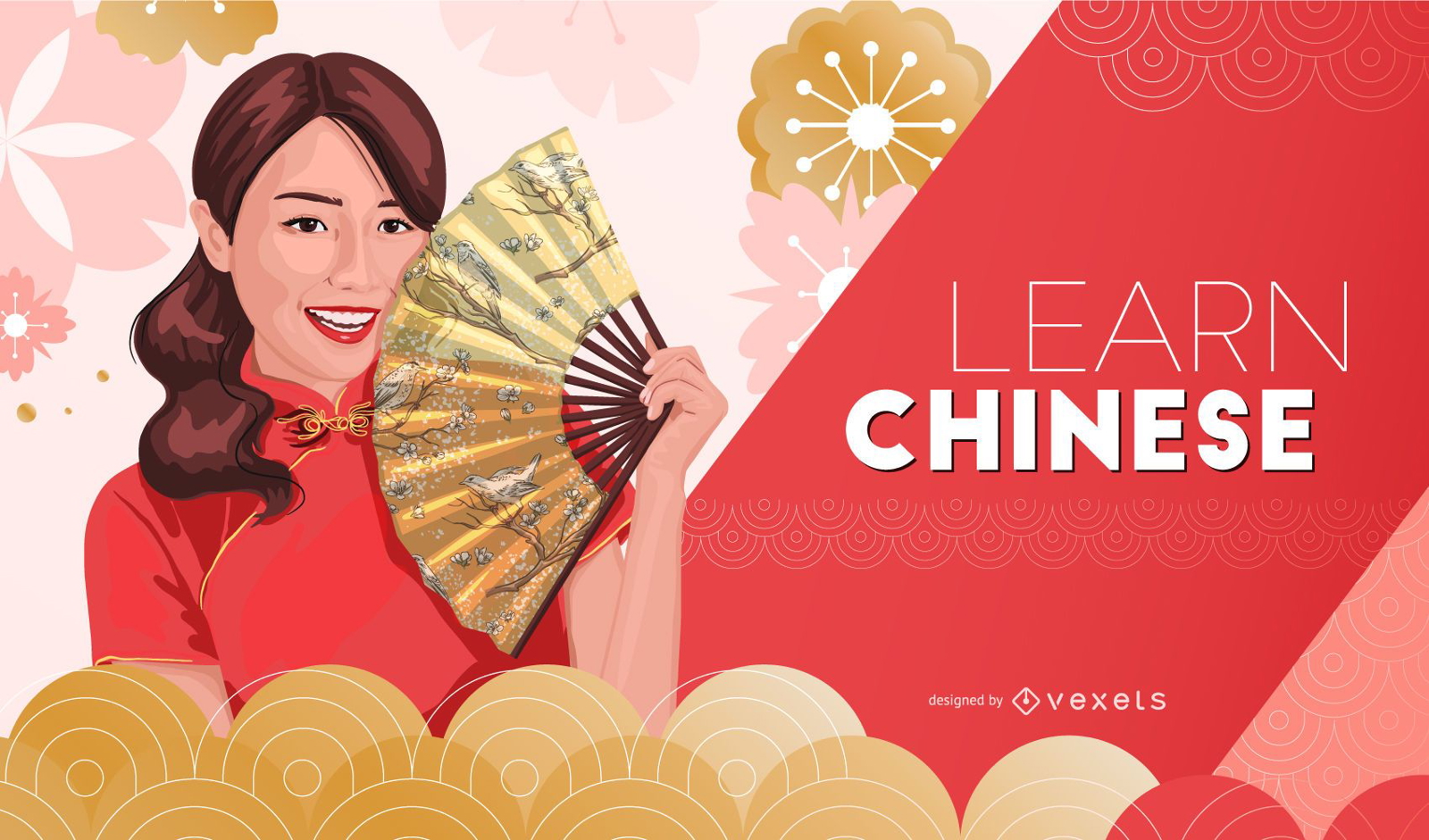 Lernen Sie chinesisches Cover Design
