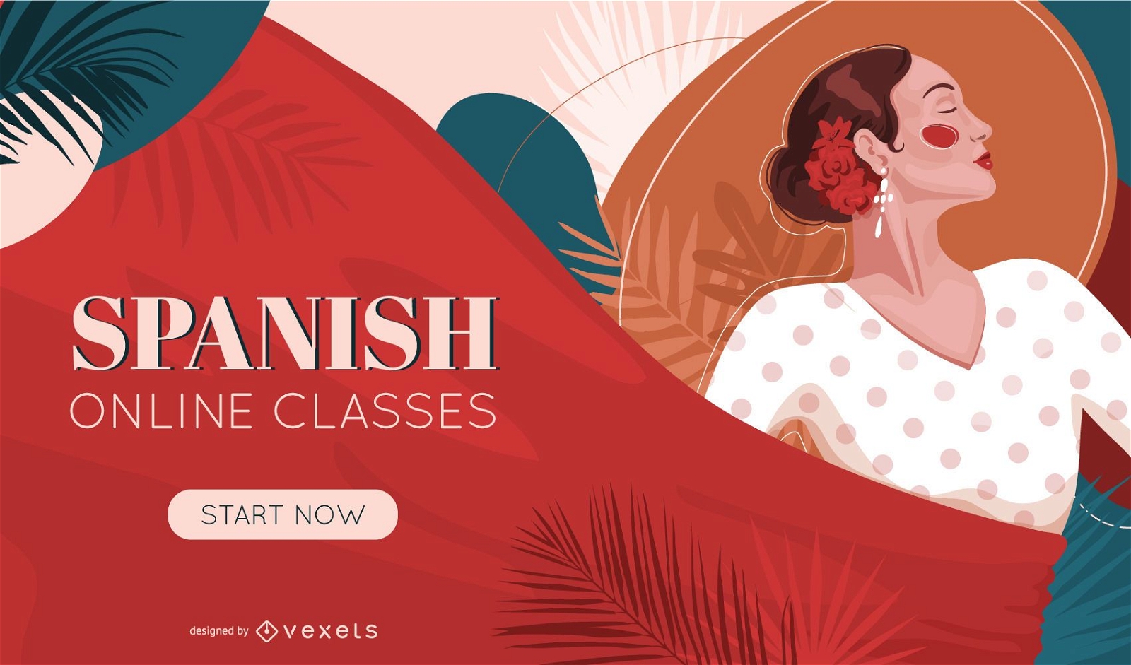 Spanish Online Lessons Cover Design