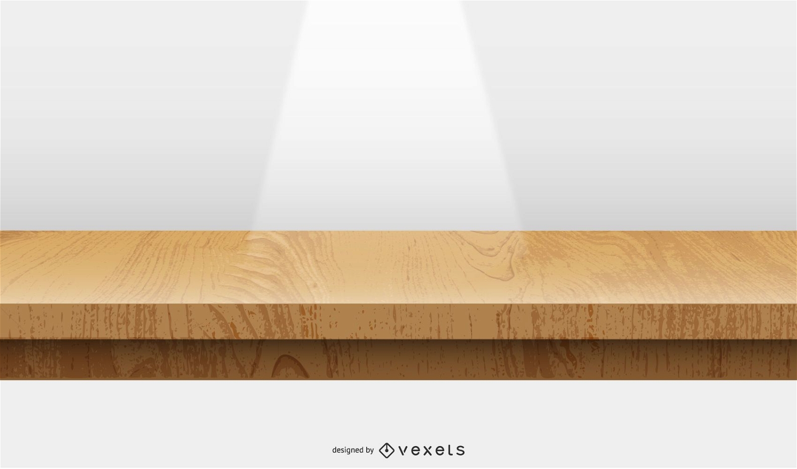 wooden stage illustration design