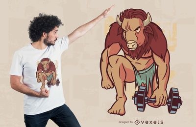 Gym buffalo t-shirt design
