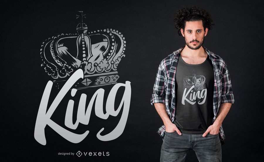 Crown king t-shirt design Crown king t-shirt design