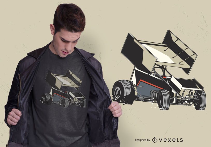 Design de t-shirt de carro Sprint Design de t-shirt de carro Sprint