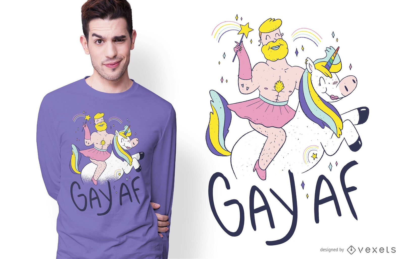 Design de camisetas Gay AF