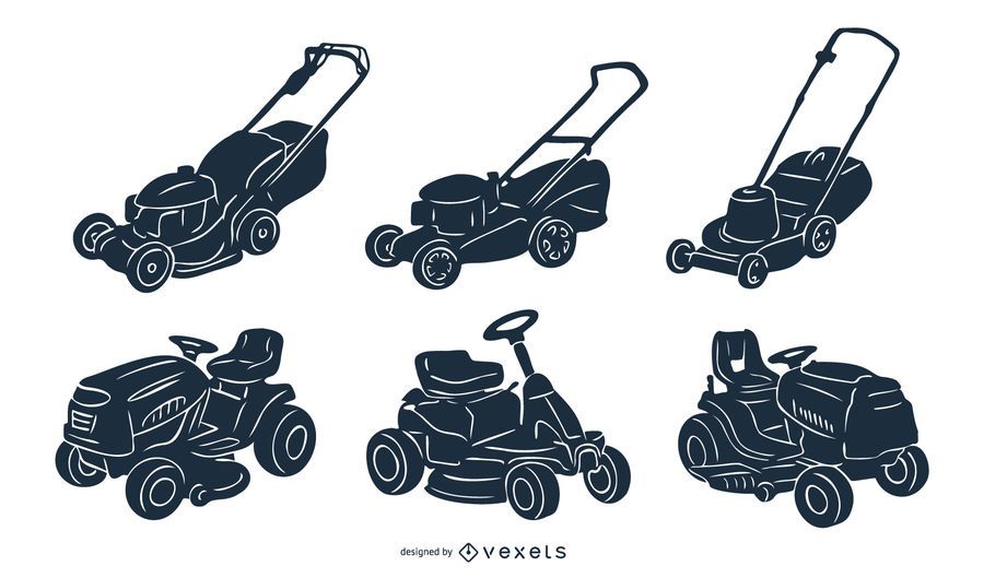 Mowing Machine Silhouette Pack Mowing Machine Silhouette Pack