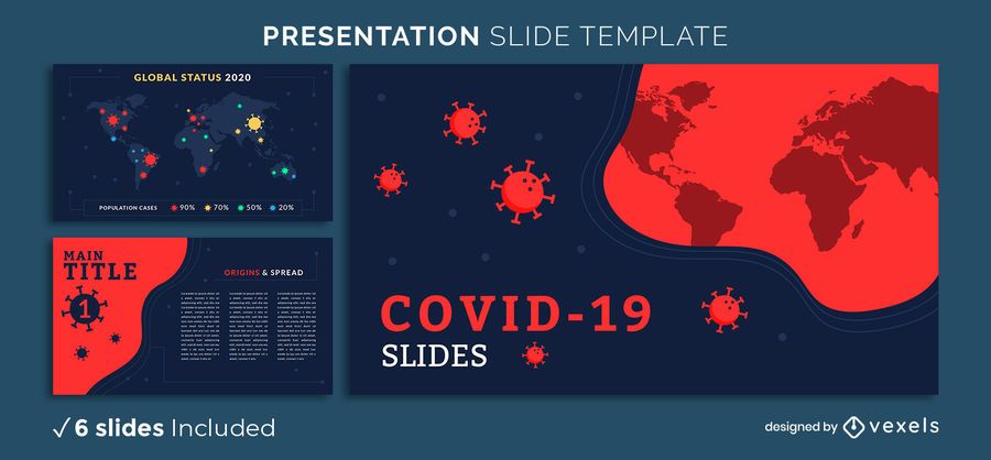 Plantilla De Presentación Covid-19 - Descargar Vector