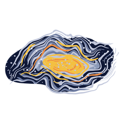 Abstrakte Galaxienillustration PNG-Design