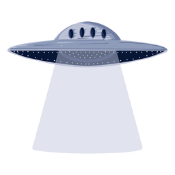 Ilustración de ovni alienígena Diseño PNG
