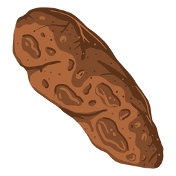 Ilustración de la órbita de la roca del asteroide Diseño PNG