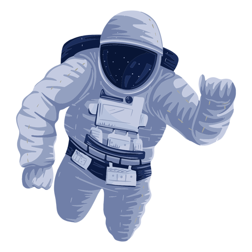 Astronautenraumillustration PNG-Design