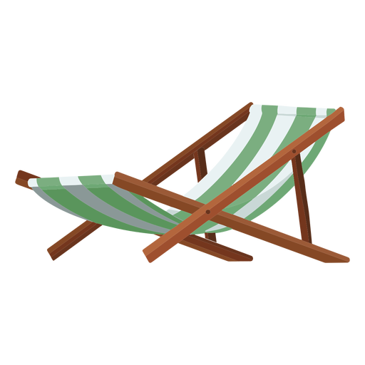 Beach chair illustration PNG Design