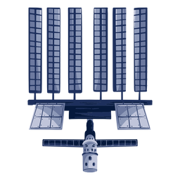Big artificial satellite illustration PNG Design