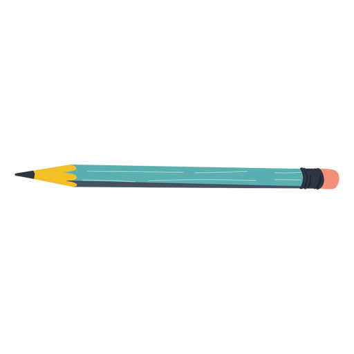 Ilustración de lápiz azul Diseño PNG